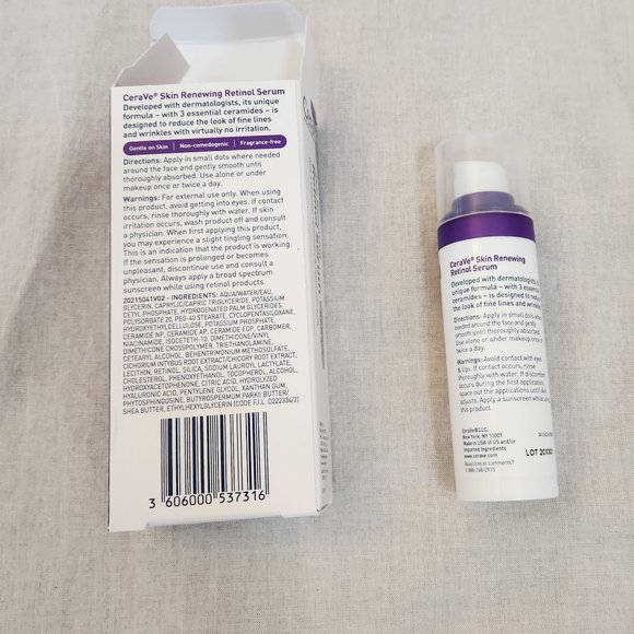 CeraVe Skin Renewing Retinol Face Serum - new in box - Picture 9 of 11